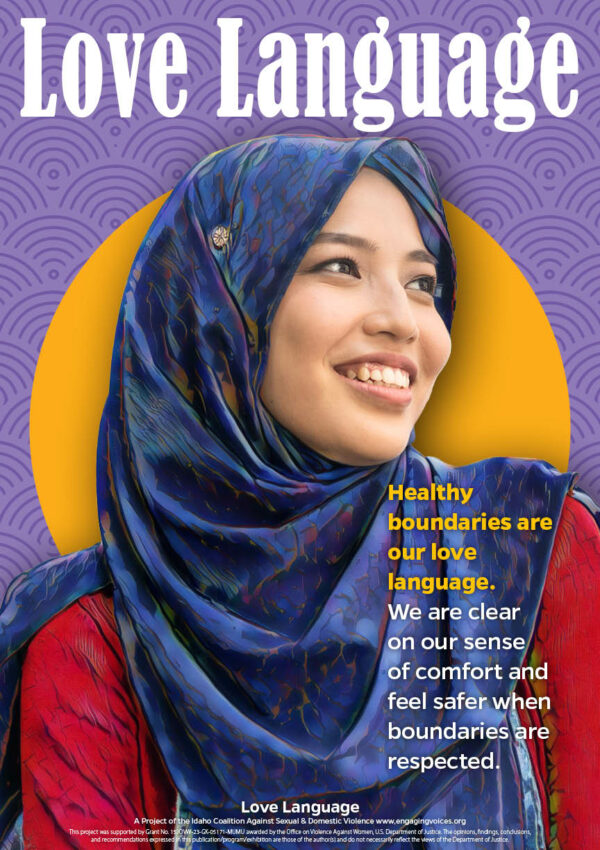 Love Language in Healthy Relationships Campaign - Poster 1